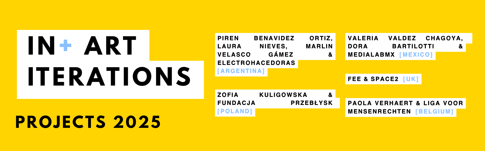 IN+ ART Iterations Programme – INCLUDE+