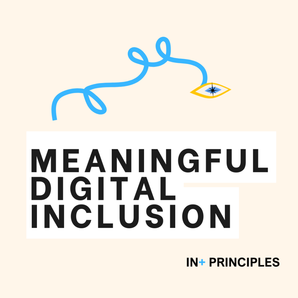 Text: Meaningful digital inclusion